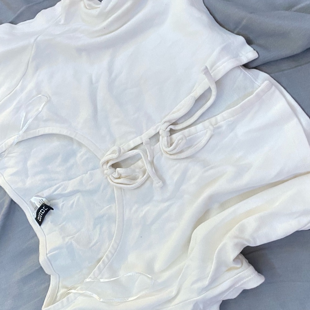 Divided White Sheer Blouse